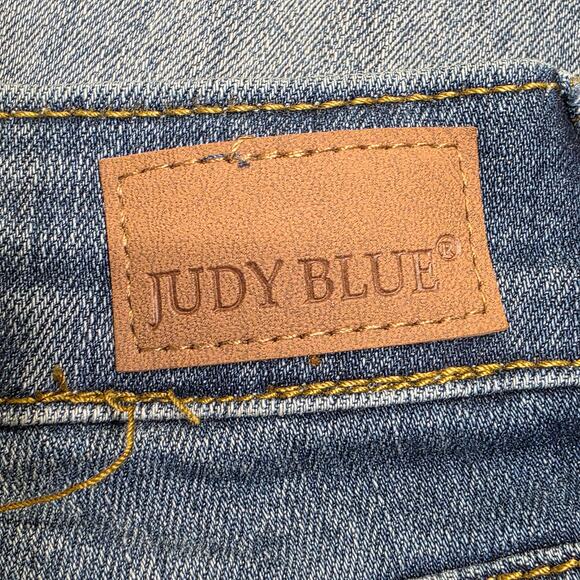 Distressed weekend Boyfriend Judy Blue Relaxed Fit Jeans Ripped Denim sz 30 - Picture 9 of 16